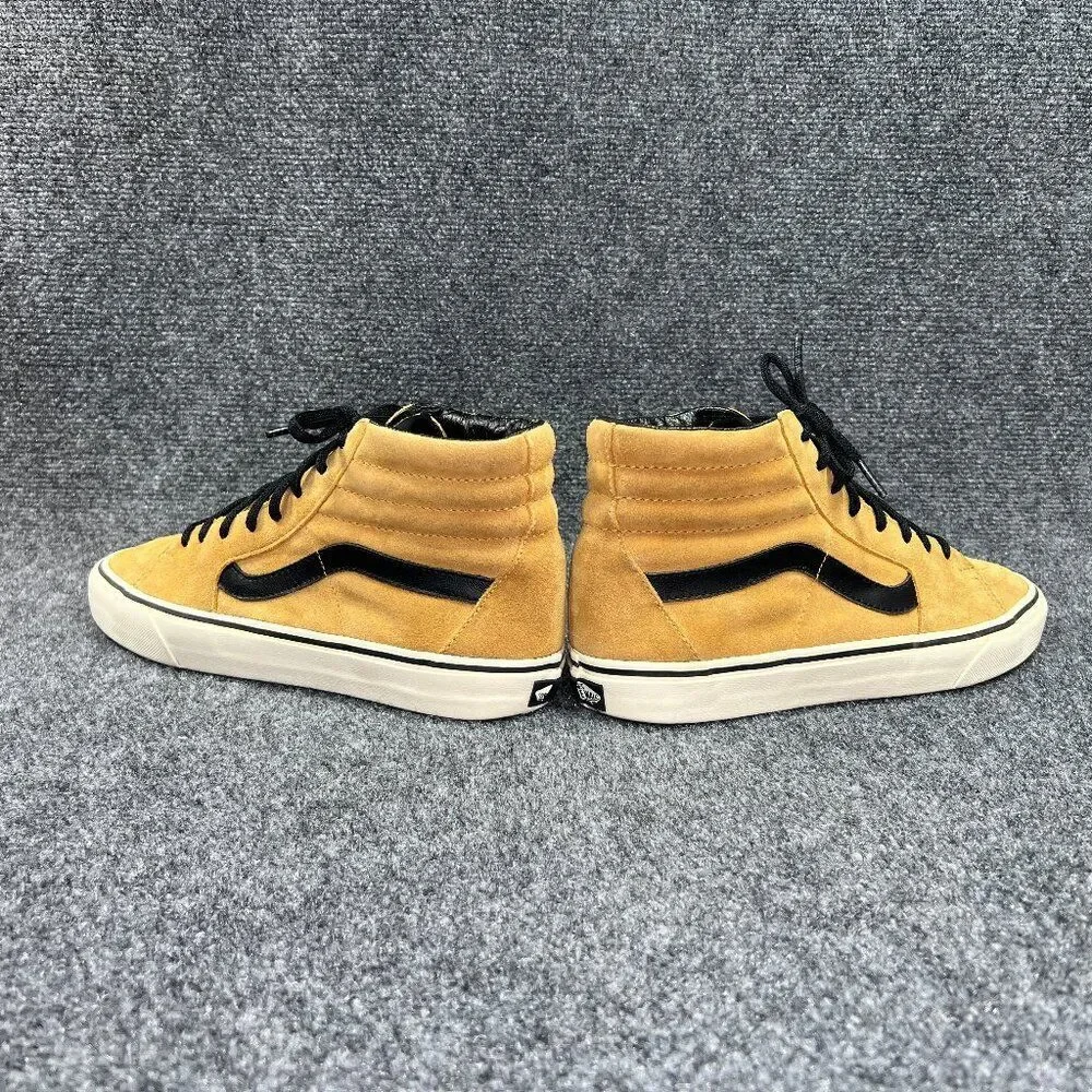 Vans Old Skool Sneakers Men's Size 9.5 Tan Suded Athletic High Top Skate‎ Shoes